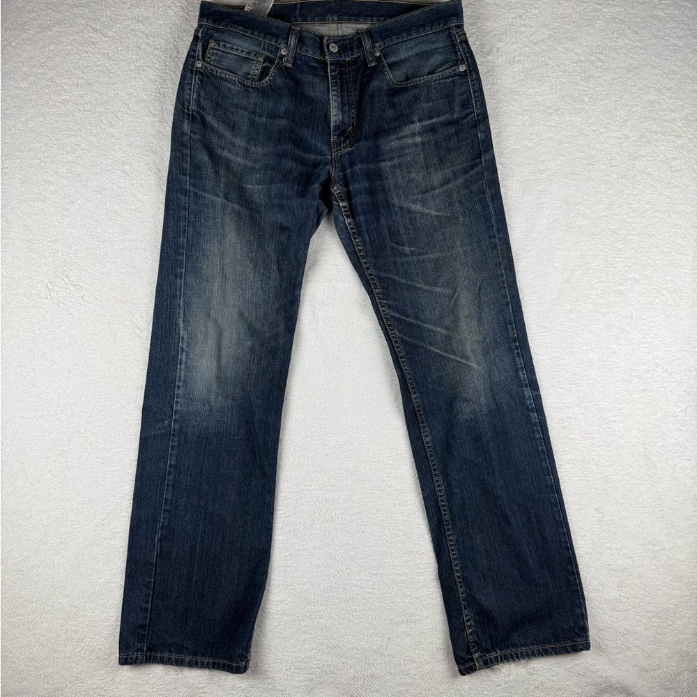 Vintage Levi's 559 Mens Relaxed Straight Fit Faded Dark Wash Jeans Size 34x34